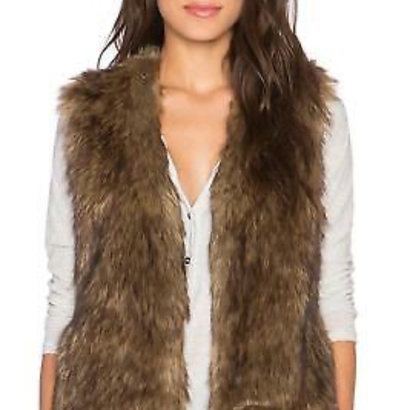 EUC International Concepts I.N.C. Faux Fur Brown Vest Size 2X